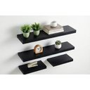 Ver imagem 5 de Kit 4 Prateleiras Parede Suporte Invisível Preto 2x 40x20 2x 60x20