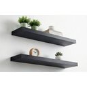 Ver imagem 7 de Kit 4 Prateleiras Parede Suporte Invisível Preto 2x 40x20 2x 60x20