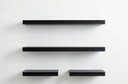 Ver imagem 1 de Kit 4 Prateleiras Parede Suporte Invisível Preto 2x 40x20 2x 60x20