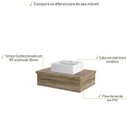 Ver imagem 4 de Conjunto Bancada C-cuba Q32 Metrópole 600 Branco Chess Carvalho