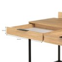 Ver imagem 4 de Escrivaninha Square 2 Gavetas 120 Cm X 48 Cm Tauari - Preto