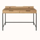 Ver imagem 6 de Escrivaninha Square 2 Gavetas 120 Cm X 48 Cm Tauari - Preto