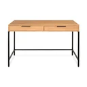 Ver imagem 2 de Escrivaninha Square 2 Gavetas 120 Cm X 48 Cm Tauari - Preto