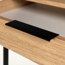 Ver imagem 3 de Escrivaninha Square 2 Gavetas 120 Cm X 48 Cm Tauari - Preto