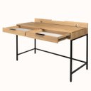 Ver imagem 7 de Escrivaninha Square 2 Gavetas 120 Cm X 48 Cm Tauari - Preto