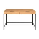 Ver imagem 2 de Escrivaninha Square 2 Gavetas 120 Cm X 48 Cm Tauari - Preto