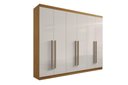 Ver imagem 1 de Guarda Roupa Casal 6 Portas 6 Gavetas da Vinci Cinamomo Off White 100% Mdf - D' Doro Móveis