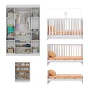 Ver imagem 5 de Quarto de Bebê Completo com Berço Americano 3 em 1 Teddy Multimóveis Mp4648 Branco