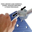 Ver mais imagens de Carrinho de Carga Plataforma Prancha Grande Dobravel 4 Rodas Compras Estoque Super Mercado