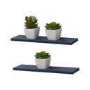 Ver imagem 1 de Kit 2 Prateleiras 40 x 15cm azul Suporte Invisível