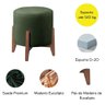 Kit 2 Puff Decorativo para Sala Redondo Luxo Selena Suede Verde - 4
