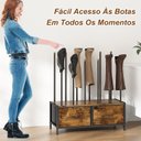 Ver imagem 7 de Sapateira Organizadora com Gavetas e Suporte para Botas Estilo Industrial