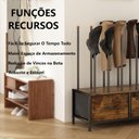 Ver imagem 5 de Sapateira Organizadora com Gavetas e Suporte para Botas Estilo Industrial