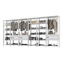 Ver imagem 2 de Closet Aberto Modulado Arara Organizadora com Cabideiro 405cm Allegra Multimóveis Mp4391 Branco