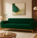Ver imagem 1 de Sofá 2 Lugares 180cm Cocie Veludo Verde - Sallar Home