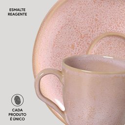 CONJUNTO C/ 6 XÍCARAS DE CAFÉ C/ 6 PIRES BIO LITCHI 120ml - 4