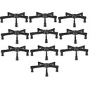 Ver imagem 1 de Kit 10  Estrelas Costureira Em Aço C/ Sapatas 1 Pé Menor 8 cm para encostar mais proximo da maquina