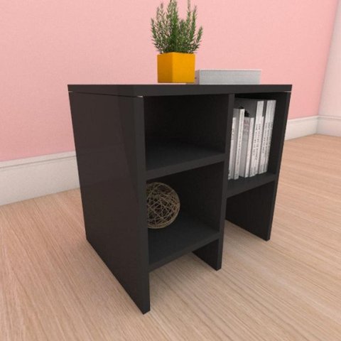 Mesa Lateral Preto Aparador de Sofa Sala Mesa Lateral Cama Mesa de Canto Mesa de Cabeceira