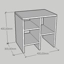 Ver imagem 2 de Mesa Lateral Preto Aparador de Sofa Sala Mesa Lateral Cama Mesa de Canto Mesa de Cabeceira