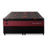 Conjunto Cama Box c/ Molas Ensacadas Toronto Vermelho King 193x203x66 - 6