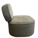 Ver imagem 4 de Poltrona Giratória com Encosto Curvo e Base Estofada Capri – Exclusiva Linho Verde