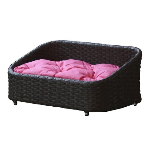 Cama Pet Chaise Pet Retangular Fibra Alumínio Cão e Gato Preto