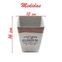 Ver imagem 2 de Kit 10 Mini Vasos de Planta Cachepot Estampados Decorados 16cm