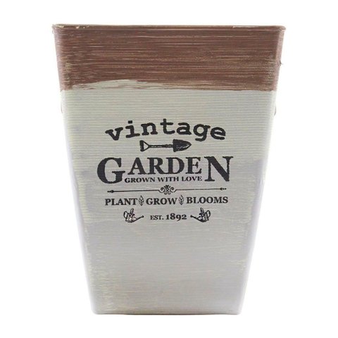 Kit 10 Mini Vasos de Planta Cachepot Estampados Decorados 16cm