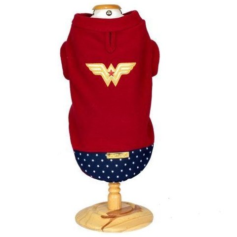 Fantasia para Pets - Mulher Maravilha de Plush para Cães e Gatos - Inverno - G1