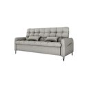 Ver imagem 1 de Sofá Cama Reclinável com Almofadas 3 Lugares 200cm Pillar Linho Mileniun Saturno Cinza Matrix