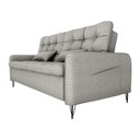 Ver imagem 4 de Sofá Cama Reclinável com Almofadas 3 Lugares 200cm Pillar Linho Mileniun Saturno Cinza Matrix