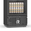 Ver imagem 4 de Cervejeira Expositora Porta Vidro 400l Vcce400pvpp Preta 220v Refrimate com Chopeira 3,5l 220v