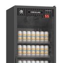 Ver imagem 2 de Cervejeira Expositora Porta Vidro 400l Vcce400pvpp Preta 220v Refrimate com Chopeira 3,5l 220v