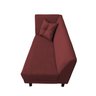 Recamier Divã Geovanna 1,40m Suede Bordo - AM Interiores AM Interioes - 2