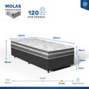 Ver imagem 4 de Cama Box com Colchão de Molas Ensacadas Luve Solteiro 88cm