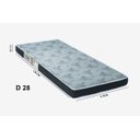 Ver imagem 3 de Cama Solteiro Tubolar/aço, Colchao D28 Alojamento,dormitorio:cama e Colchao/preto