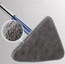 Ver imagem 5 de Mop Esfregão Limpeza Triangular Giratório Ajustável Limpador de parede de microfibra Triangle Mop C/