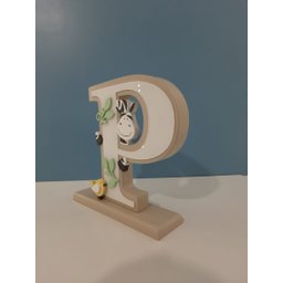 Letra Menino com Base (Bege) - LTP-03 BH BABY KIDS - 2