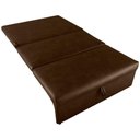 Ver imagem 4 de Sofá Cama Dominion 2 Lugares Reclinável 113cm Marrom Corino