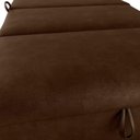 Ver imagem 2 de Sofá Cama Dominion 2 Lugares Reclinável 113cm Marrom Corino