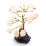 Árvore Pedra Natural Quartzo Rosa Base Drusa Ametista 10cm - 1
