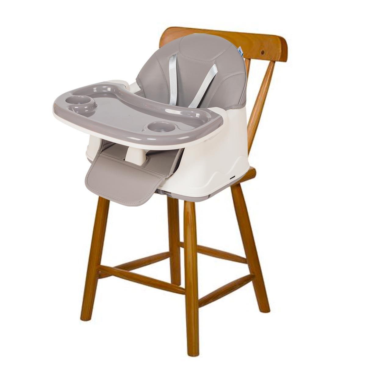 Cadeira de Alimentação Portátil Bebê Honey Maxi Baby - Cinza - 5