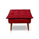 Ver imagem 2 de Kit C/02 Poltronas Opala + 02 Puff Opala Elegante Suede Vermelho