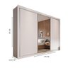 Guarda Roupa Cavich 3 Portas 100% Mdf Branco Acetinado - Móveis Europa - 4