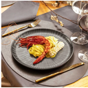 Ver imagem 3 de Prato Raso 26 Cm Oxford Porcelanas Flat Ônix Cor Preto