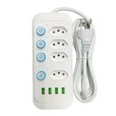 Ver imagem 4 de Extensão 4 Tomadas + 4 Usb B-max Filtro de Linha