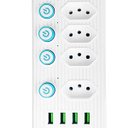 Ver imagem 5 de Extensão 4 Tomadas + 4 Usb B-max Filtro de Linha