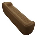 Ver imagem 2 de Kit Sofá 03 Lugares Sala Estar 252 Cm com 02 Poltronas Lazio M03 Couríssimo Whisky - Lyam Decor