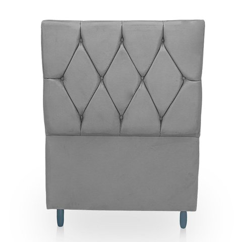 Cabeceira Estofada para Cama de Solteiro 90 Athena Suede