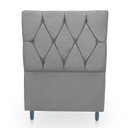 Ver imagem 1 de Cabeceira Estofada para Cama de Solteiro 90 Athena Suede
